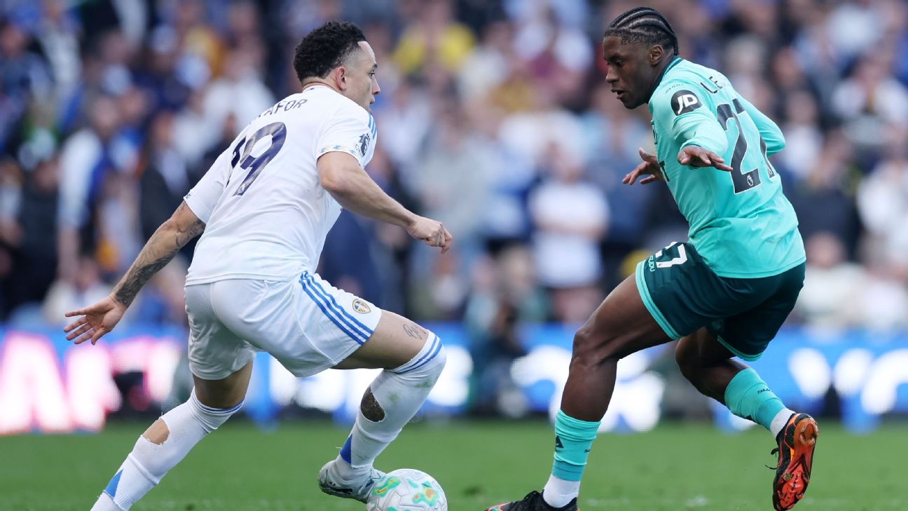 The Leeds vs Wolves result ends in a home victory