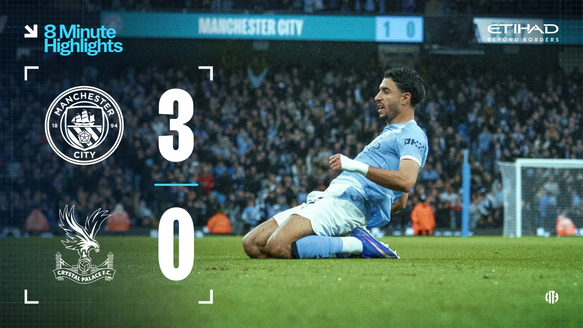 Manchester City vs Crystal Palace Match Highlights And Update