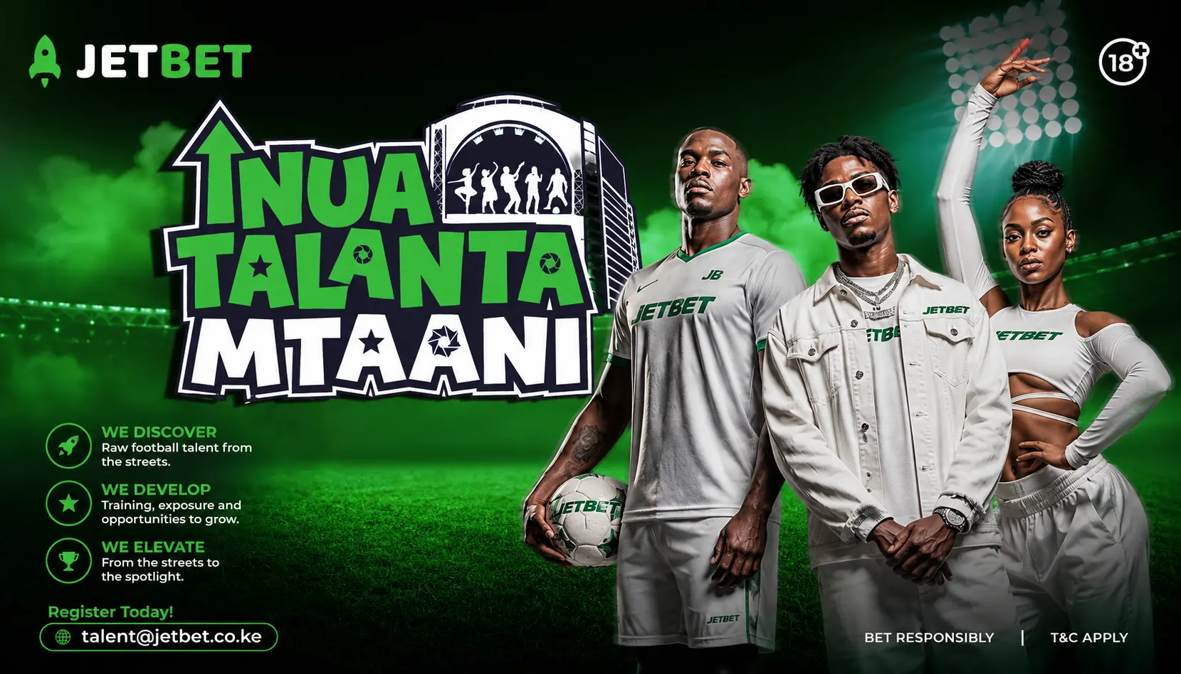 Inua Talanta Mtaani na JetBet: Kenya’s Free, Countrywide Talent Search Is Now Open